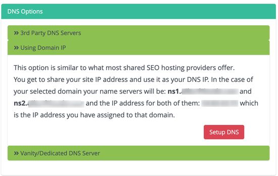 เซิร์ฟเวอร์ DNS แบบ Vanity - IP เดียวกัน