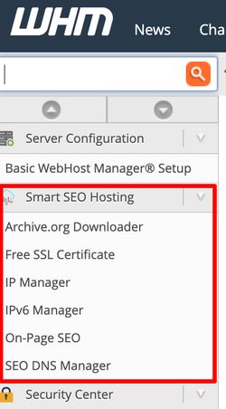 รายการปลั๊กอิน Smart SEO Hosting